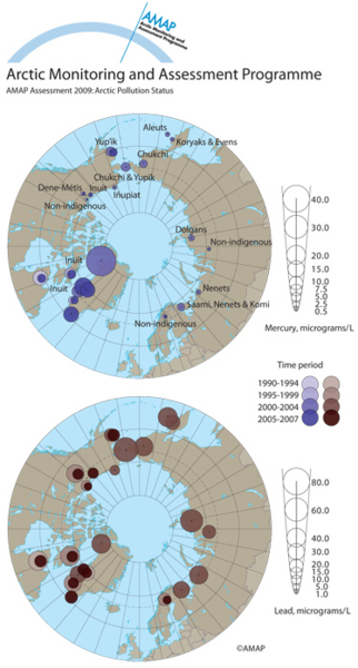 Mercury and lead concentrations in blood of mothers, pregnant women and women...