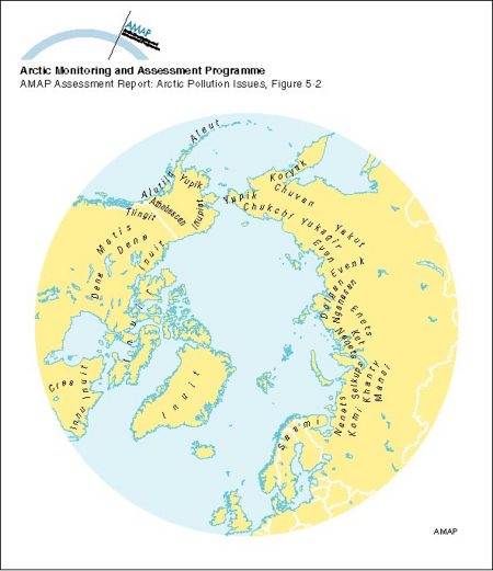 Arctic Indigenous Peoples Map Locations Of Arctic Indigenous Peoples | Amap