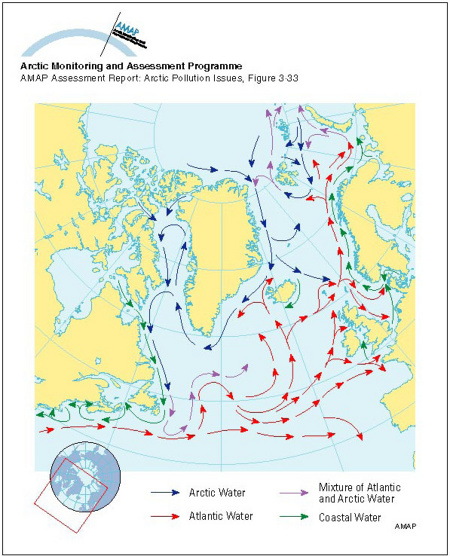 atlantic ocean currents map